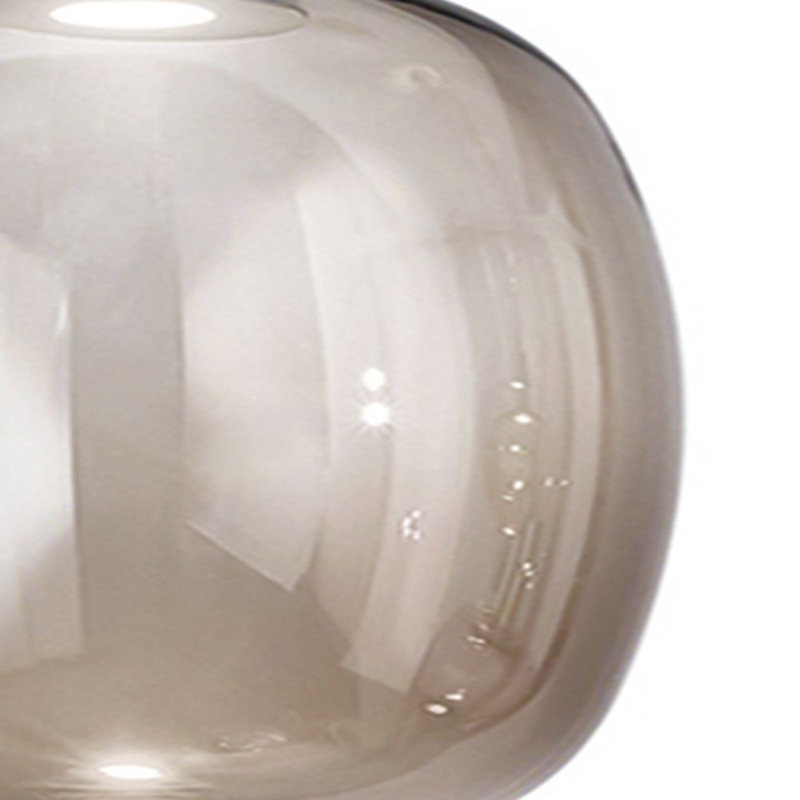 Riflesso Suspension 2L2 Crystal Transparent Matt Copper 2 L3221 Ul, Matte Copper, Smoky Transparent, 2700 Kelvins