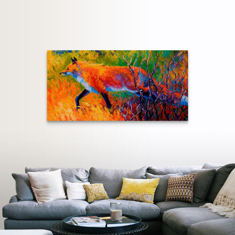 «Siya Foxy» par Marion Rose, reproduction d'art sur toile tendue, H 30 po x l 60 po x P 1,5 po