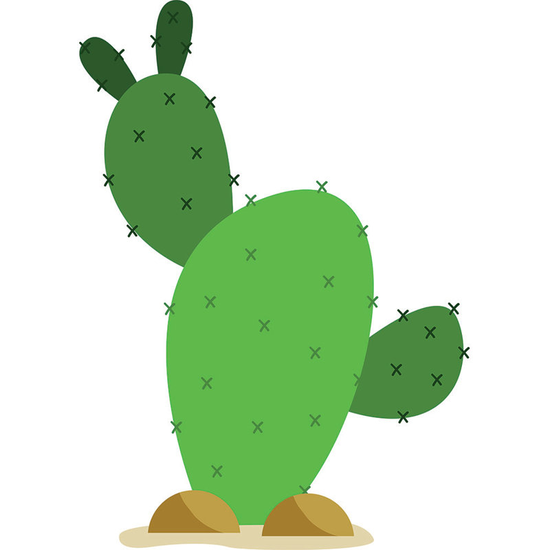 Medium Cactus Cardboard Standup