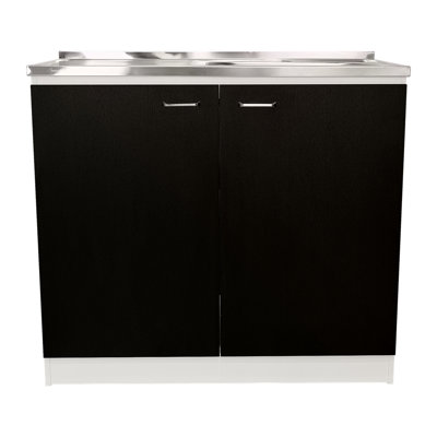 Évier utilitaire avec armoire, porte double, une tablette