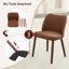Dining Chair Set, Modern Upholstered Linen Armless Wingback Chair with Solid Wood Legs, Thick Cushion, for Dining Living Room Kitchen Office-778602760-778602806