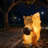 Solar Squirrel Outdoor Floor Lamp With Remote Control & Timer, Cute Solar Powered Integrated Led Table Lamp