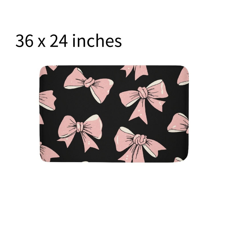 Tapis rose pour salle de bain 36 pi x 24 pi