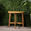 Table de bistro pliante en bois, semi-ronde, charme naturel en bois