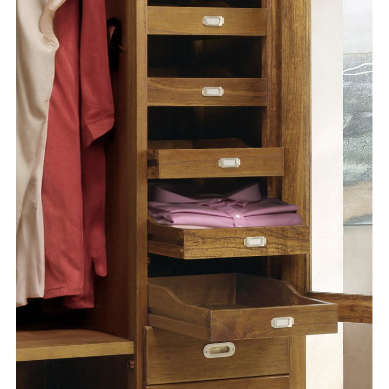 Flash 2 Door Solid Wood Wardrobe