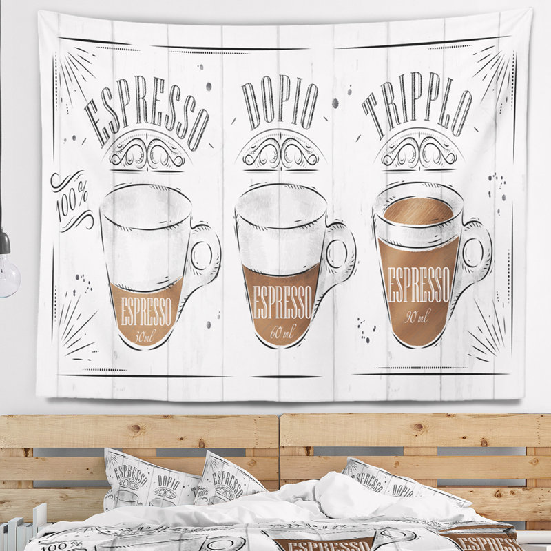 Tapisserie espresso kraf gris, H 50 po x l 60 po