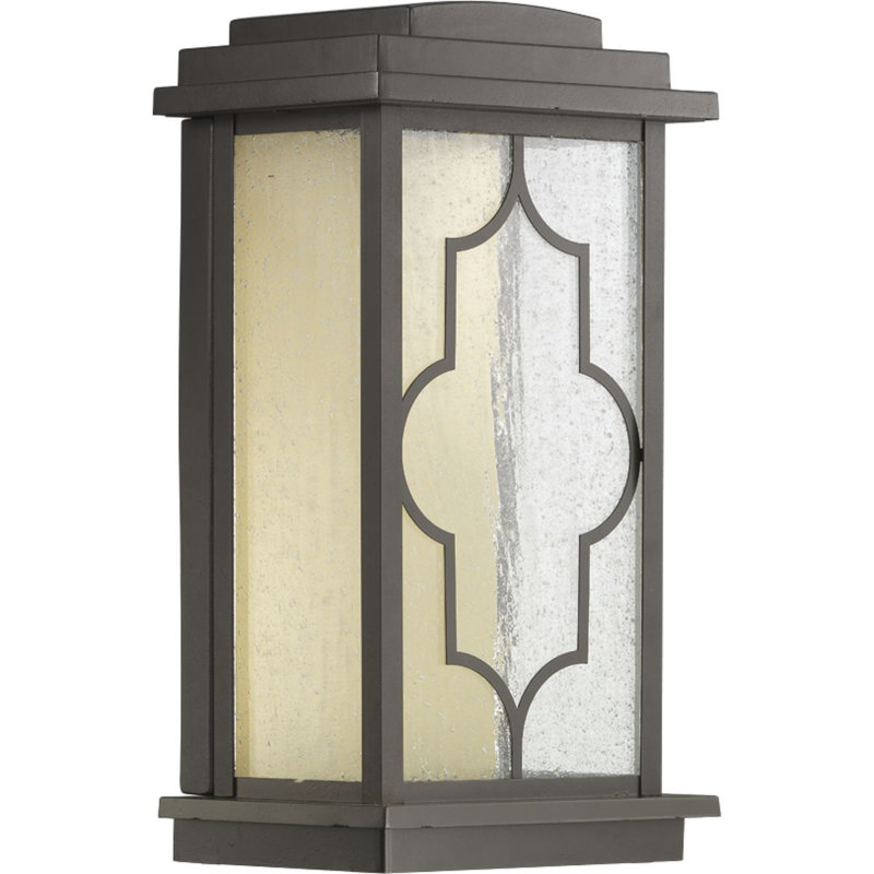 Lanterne murale d’extérieur à DEL intégrée 1 ampoule à DEL pour l’extérieur DiBernardo, H 12,5 po x l 6,75 po x P 6,75 po