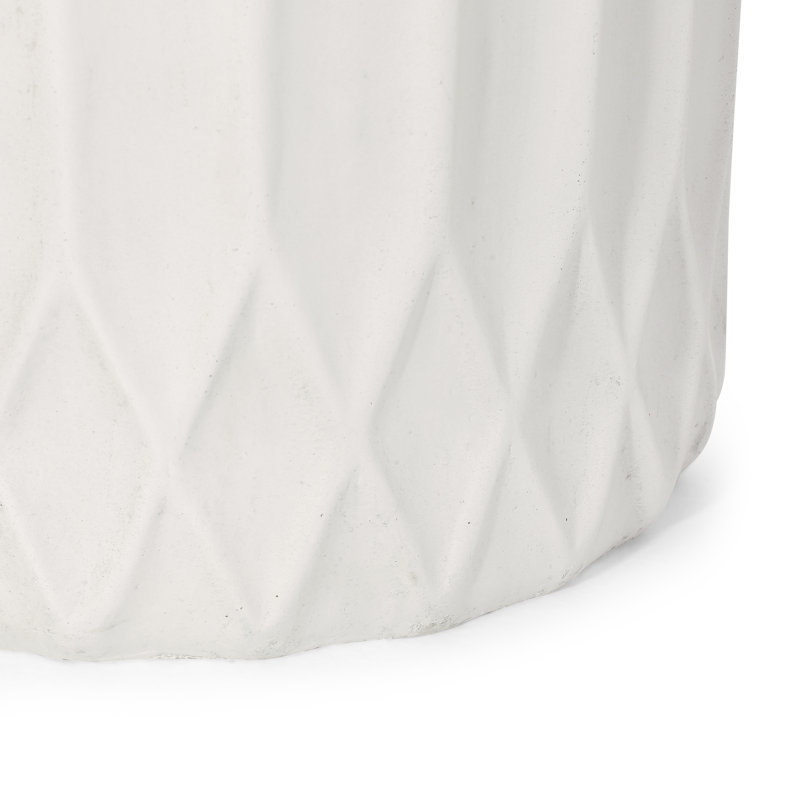 Pot à fleurs rond fabriqué à la main en béton pour plantes d'intérieur et d'extérieur | Idée de cadeau