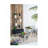 24.4"X12.6"X15.4" Rustic Black Trolley Cart Plant Stand, Planter