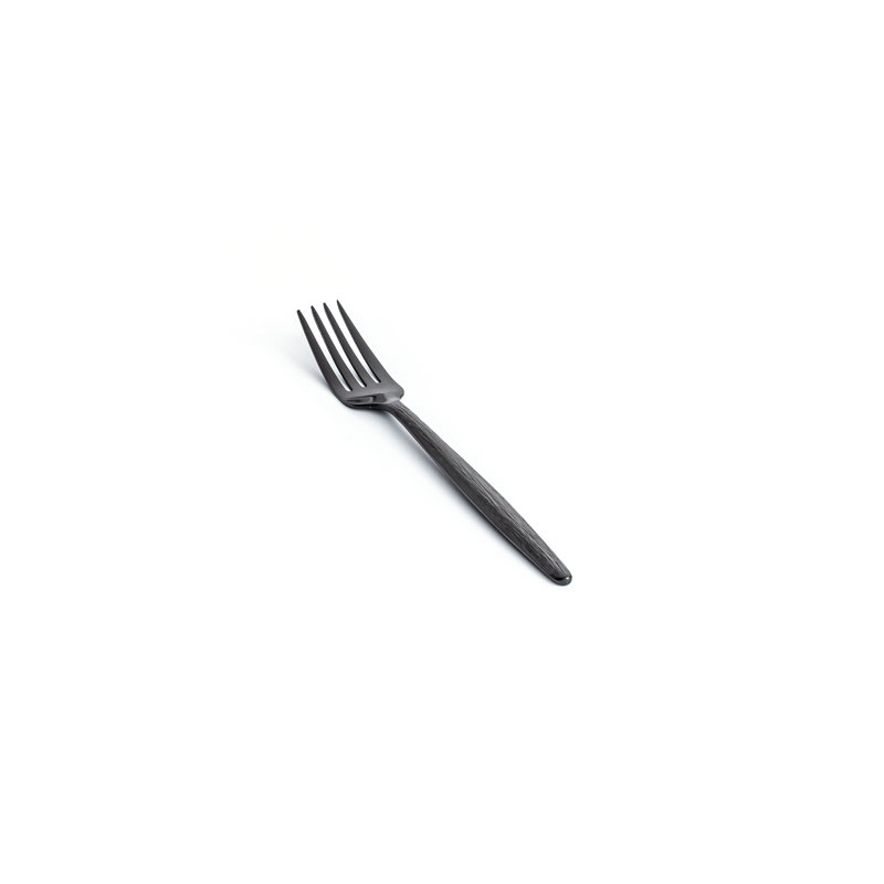 Stainless Steel Dinner Fork, Black