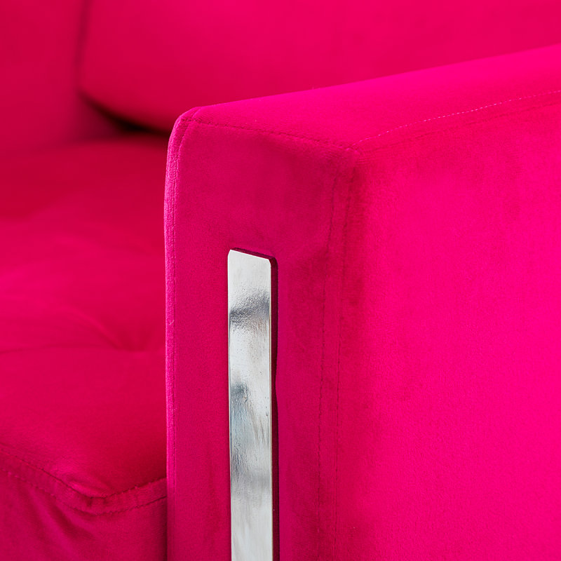 Aseer Upholstered Armchair, Fuchsia