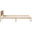 Bed Frame with Headboard Solid Pine Wood