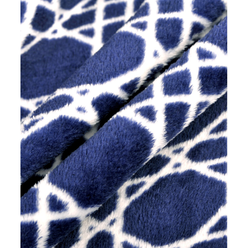 Peignoir moyen à veau avec poches polaire unisexe, Bleu vareuse, Petit