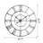 Modern Retro Oversized 43.31" Metal Roman Numeral Wall Clock