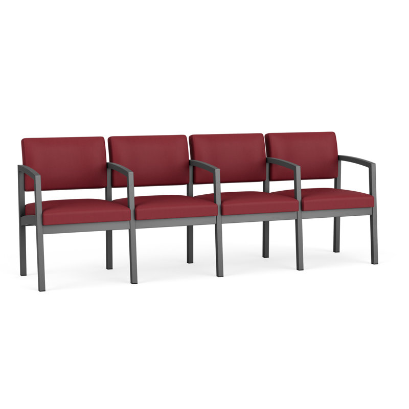 Structure en métal 4 places Lenox, Gris anthracite, Bordeaux Patriot Plus - nettoyez le vinyle avec un