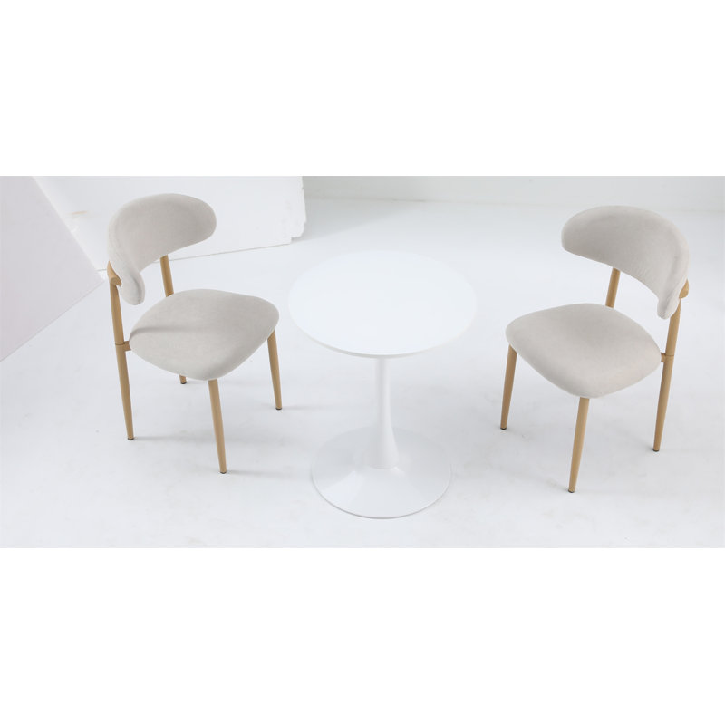 Table de salle à manger ronde blanche