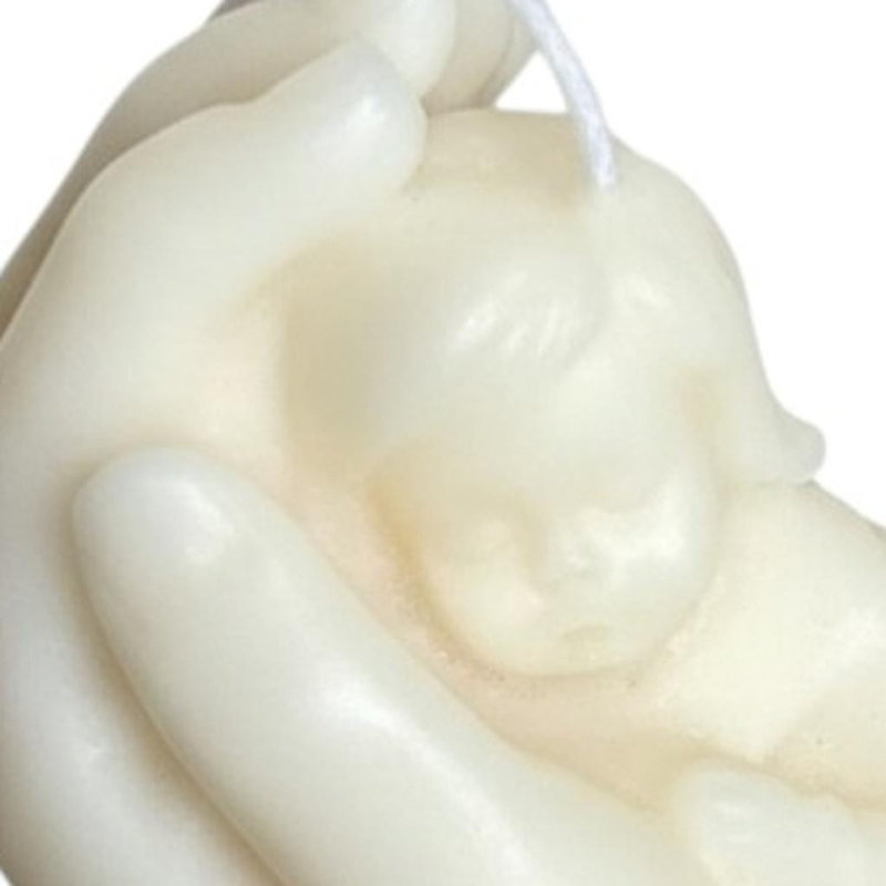 Bougie dimensionnelle pour bébé 3 po Ivory Clean