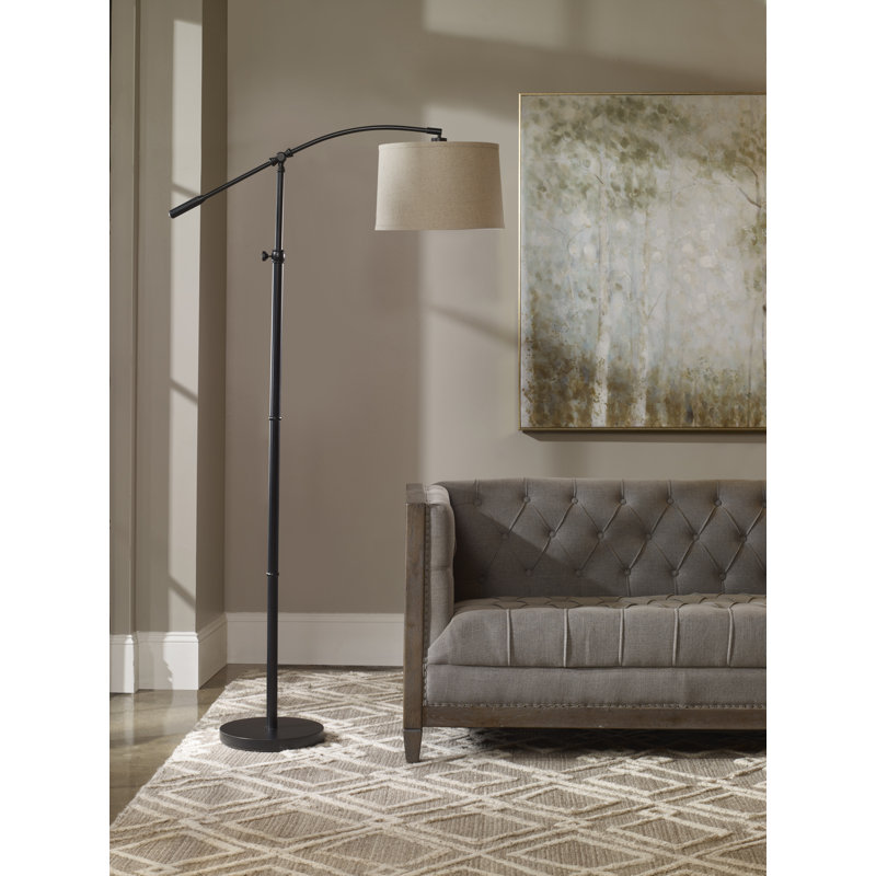 Atterling 70.25'' Rubbed Bronze Task Floor Lamp