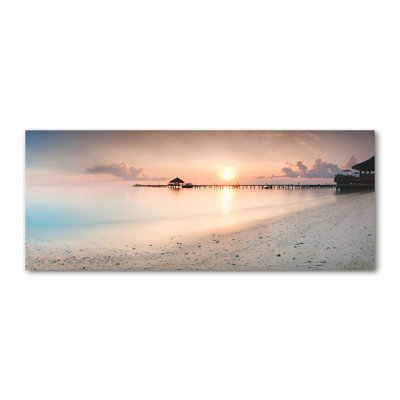 Maldives Beach - No Frame Print on Canvas