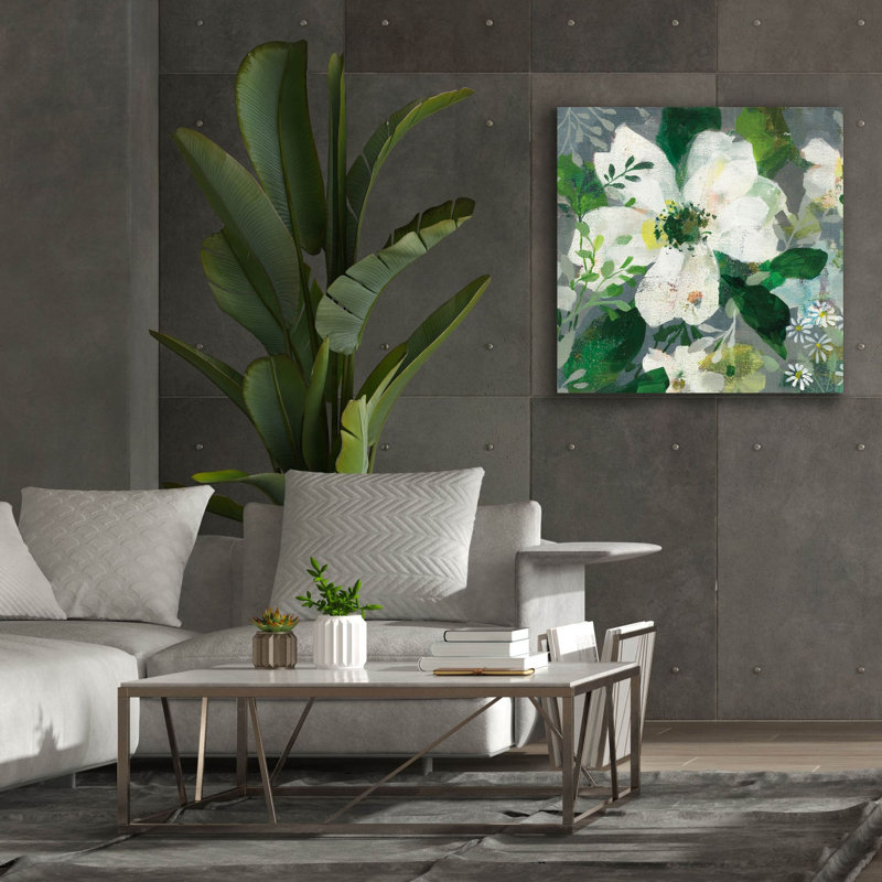 «Anemone and Friends 3» par Danhui Nai, art mural sur toile, H 37 po x l 37 po