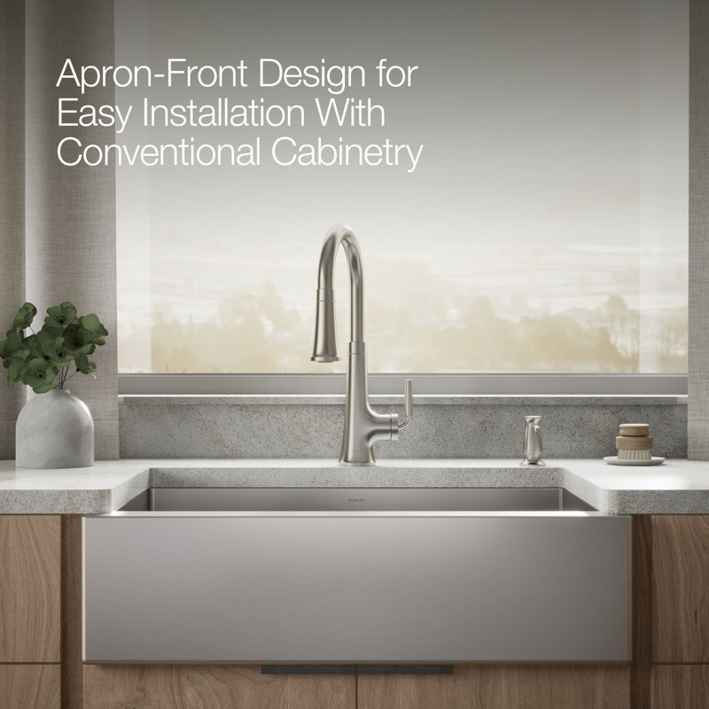 Strive Undermount Single-Bowl Farmhouse Kitchen Sink