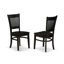 Ensemble de salle à manger 3 pièces pour petits espaces comprenant une table ronde Dropleaf et 2 chaises, noir-400042979-400042983-400042968