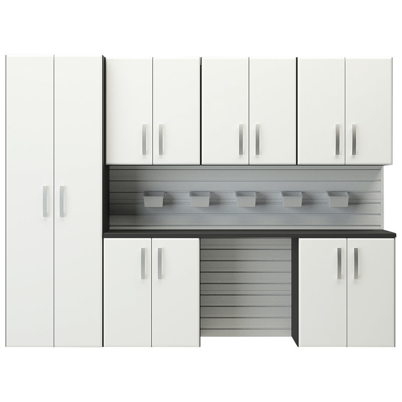 6 Piece Complete Storage System, White