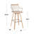 Solid Wood Swivel Bar Stool-309424902