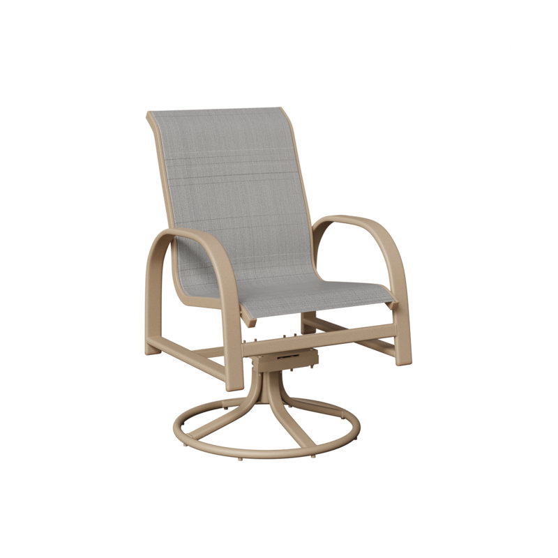 Chaise berçante berçante pivotante Berlin Gardens, Charm platine, Sahara moucheté