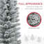 Arbre de Noël artificiel 5 pi avec 263 pointes floquées et base en métal