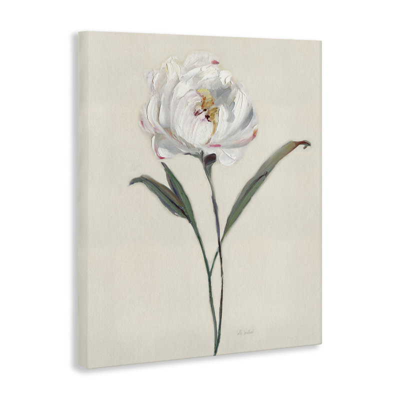 Art mural sur toile Flower with Curved Petals, design par Sally Swatland, H 48 po x l 36 po