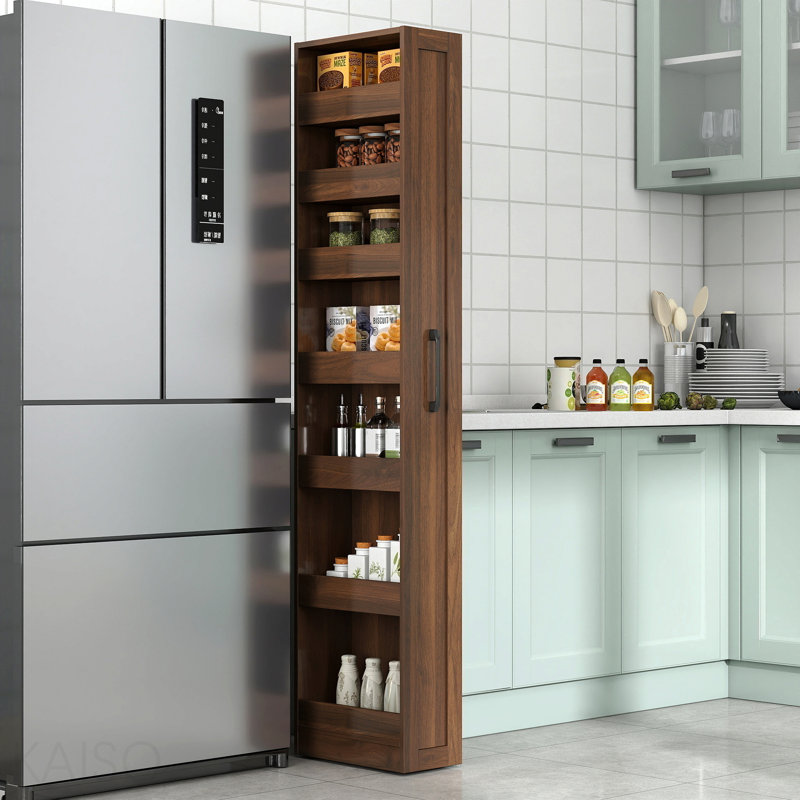 7 Tier Multi-Functional Pull-Out Multi-Tier Storage Single-Sided Open Shelf For Kitchen, Living Room & Narrow Spaces