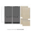 ZLINE 72 in. Panel Ready Built-In Refrigerator with Graphite Grey Interior