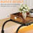 70.8"-81.5" W Height Adjustable Overbed Table With Power Outlet & LED Light, Rolling Bed Desk, Writer Desk-1673038342