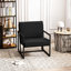 Fauteuil en polyuréthane avec dossier en métal et coussin de siège rembourré très épais-237389278