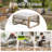 Patio Aluminum Swivel Club Chairs With Ottomans