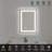 LED Aluminum Framed Wall Mounted Bathroom Vanity Mirror with Dual Front & Back LED Strip Lights-227276791