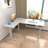 Becali 63'' L-Shaped Height Adjustable Standing Desk With A Drawer-1864657496