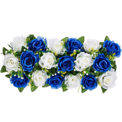 Rangée de fleurs artificielles, faux arrangement floral pour arche de mariage, toile de fond, centre de table, décoration de fête et de maison