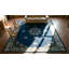 Wool Rectangle Blue Hand Knotted Pile 1920s Antique Chinese Rug