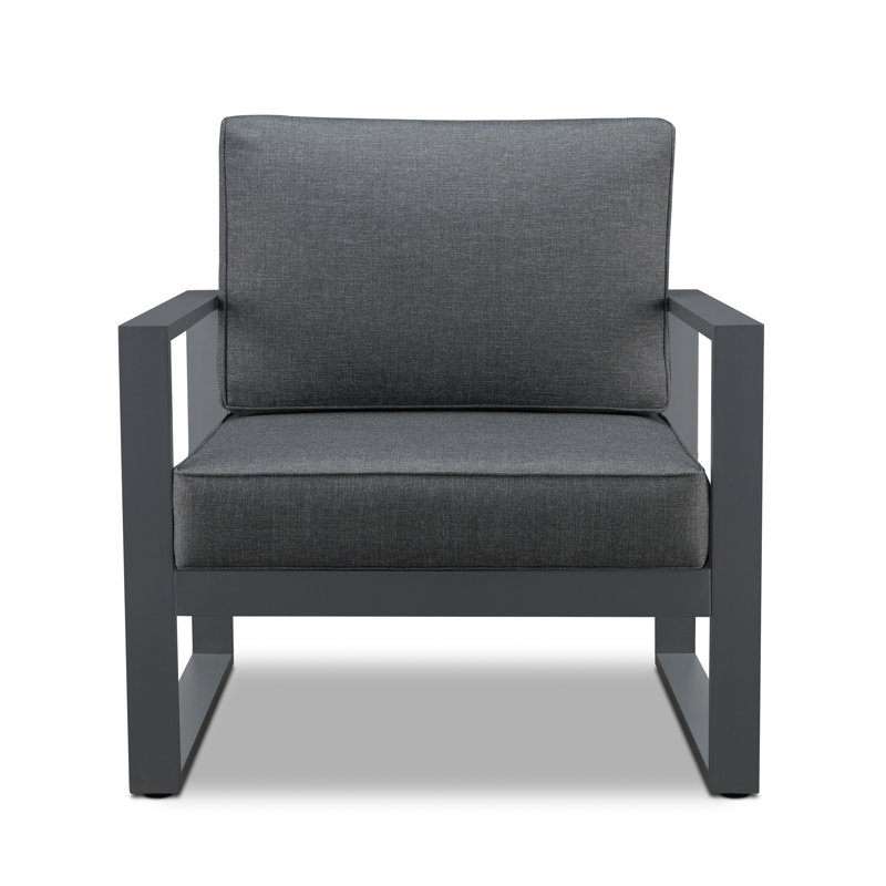 Baltic Gray Aluminum Outdoor Patio Chair Set