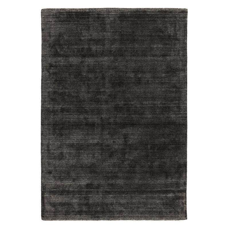 Devane Handwoven Plain Slate Rug, Rectangle 120 x 180cm