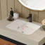 Meuble-lavabo autoportant moderne avec lavabo vasque en céramique et plateau en pierre frittée durable-875396108-875396109