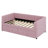 Upholstered Daybed With Ergonomic Design Backrest And 2 Drawers-1176343534