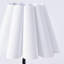 Ensemble de lampes de table en métal avec abat-jour en forme de parasol blanc