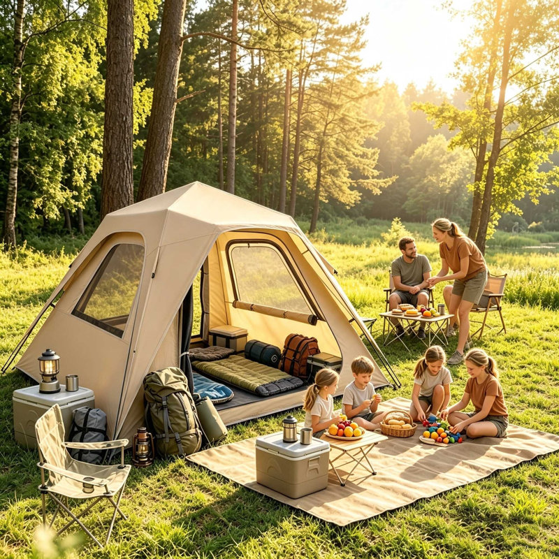 3 Person Tent, khaki