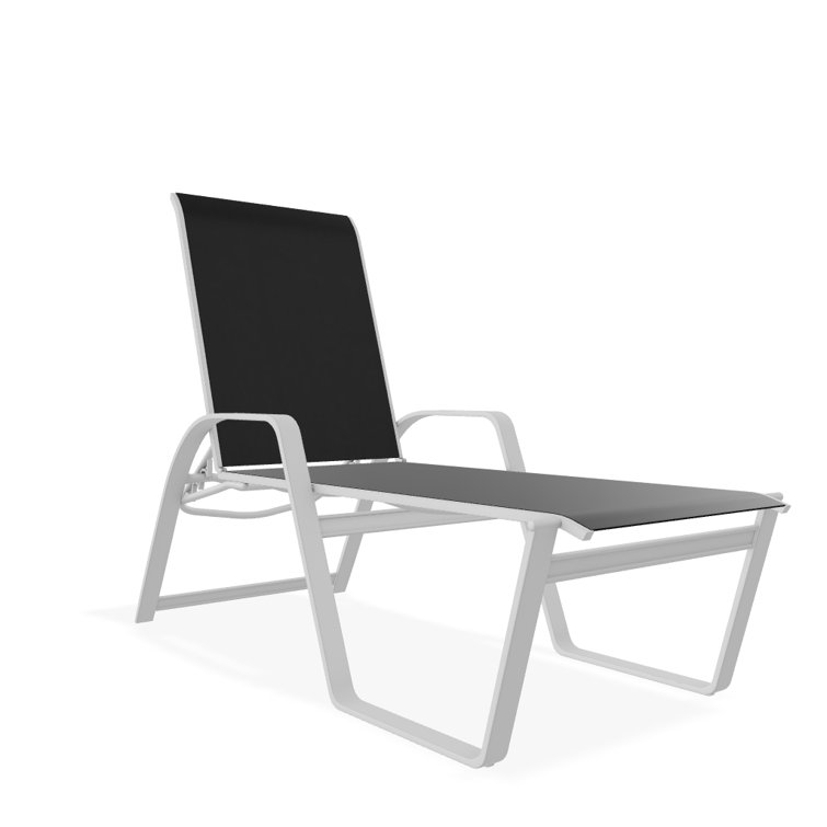 Holna Outdoor Rust-Resistant Metal Chaise Lounge