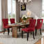 Ensemble de 4 chaises de salle à manger rembourrées Modern-829933122-829933132