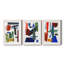 Colorful Shapes II - ensemble de 3 reproductions de cadres photo-2092513974-2092513973