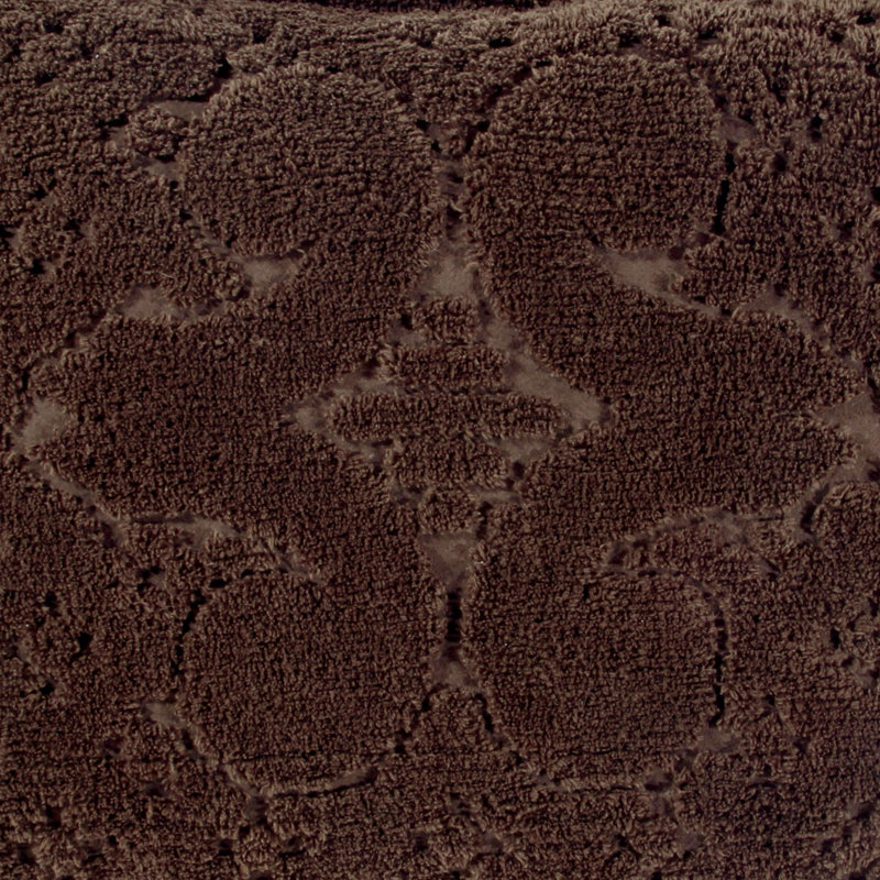 Ashton Collection 100% Cotton Chenille Twin Bedspread Set, Traditional Tufted Medallion Bedding with Matching Sham, OEKO-TEX Certified, Soft, Breathable, Machine Washable, All-Season, Chocolate